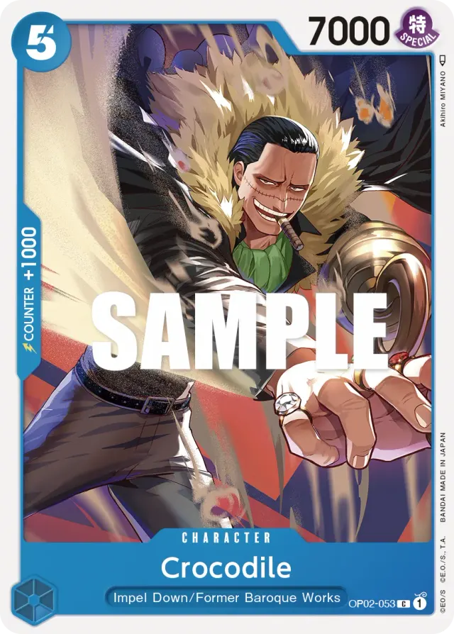 Crocodile — carte One Piece TCG OP02-053 (Paramount War)