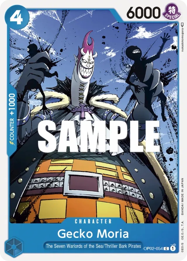 Gecko Moria — carte One Piece TCG OP02-054 (Paramount War)