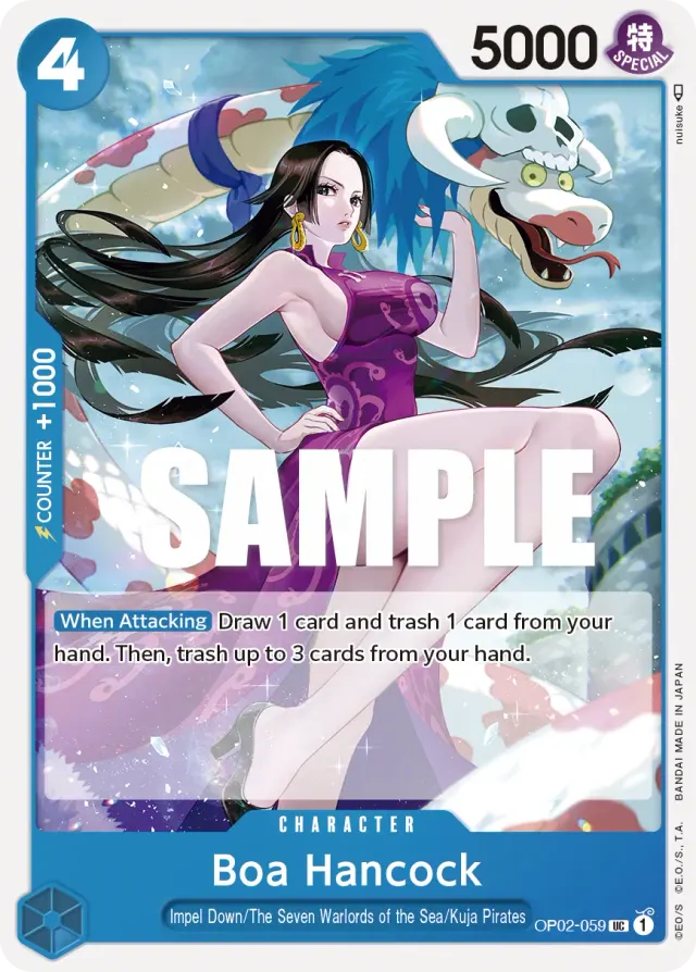 Boa Hancock — carte One Piece TCG OP02-059 (Paramount War)