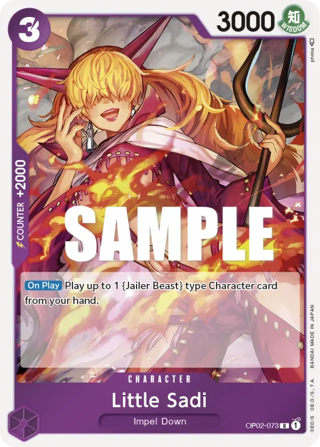 Little Sadi — carte One Piece TCG OP02-073 (Paramount War)