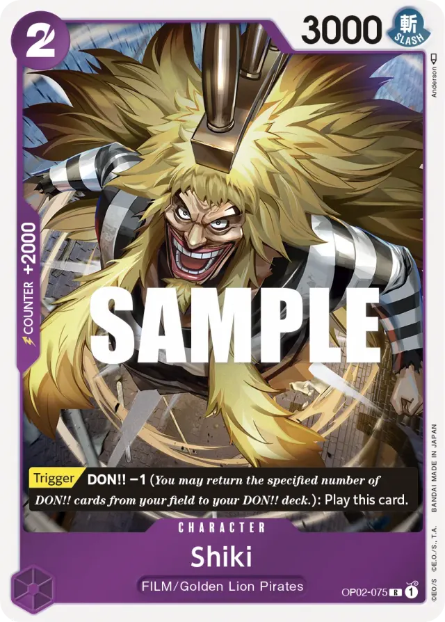 Shiki — carte One Piece TCG OP02-075 (Paramount War)