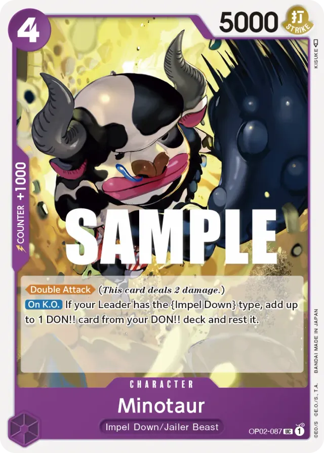 Minotaur — carte One Piece TCG OP02-087 (Paramount War)
