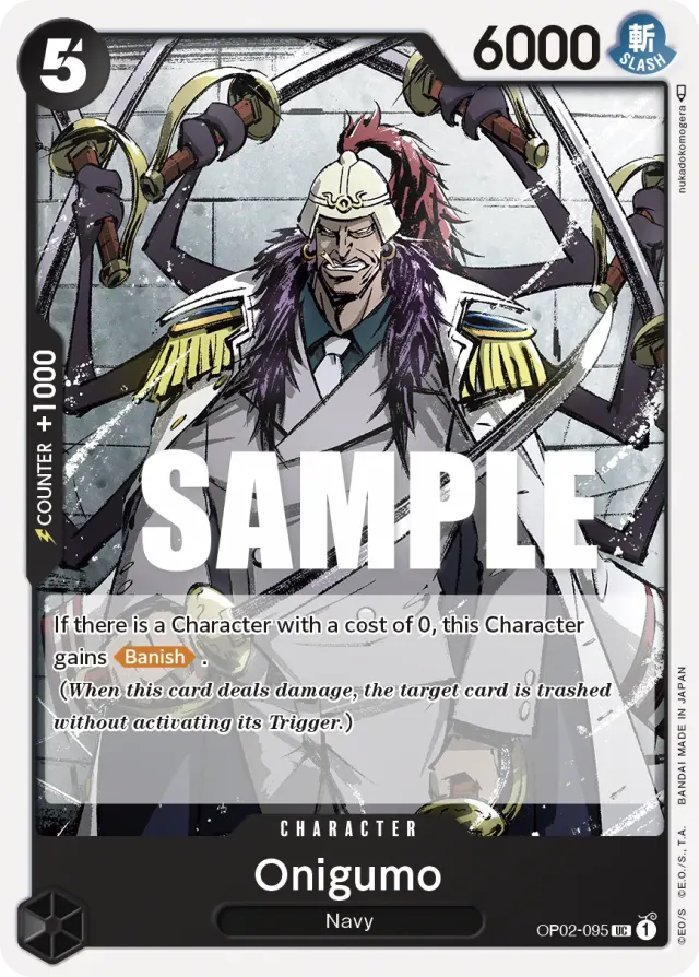Onigumo — carte One Piece TCG OP02-095 (Paramount War)