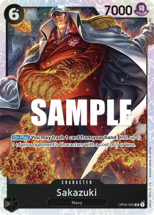 Sakazuki — carte One Piece TCG OP02-099 (Paramount War)