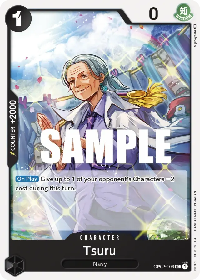 Tsuru — carte One Piece TCG OP02-106 (Paramount War)