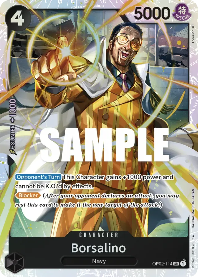 Borsalino — carte One Piece TCG OP02-114 (Paramount War)