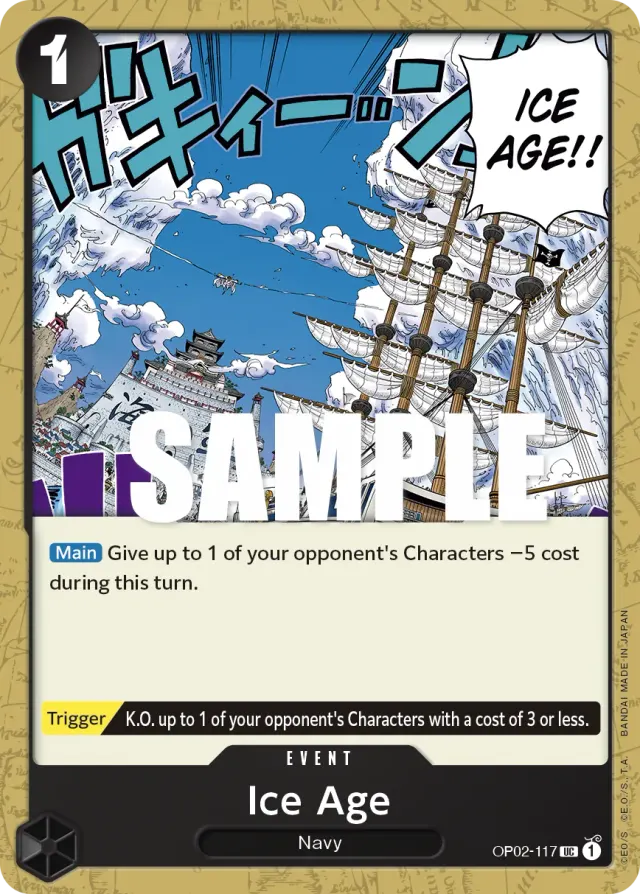 Ice Age — carte One Piece TCG OP02-117 (Paramount War)