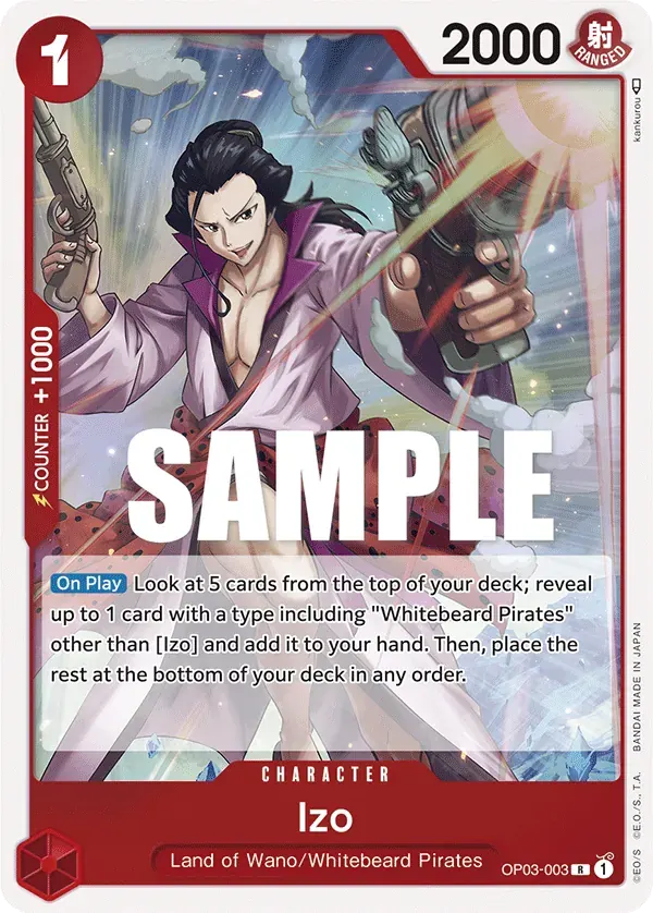Izo — carte One Piece TCG OP03-003 (Pillars of Strength)