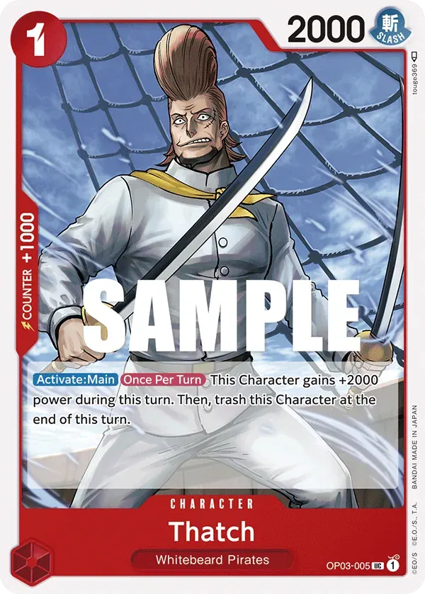 Thatch — carte One Piece TCG OP03-005 (Pillars of Strength)