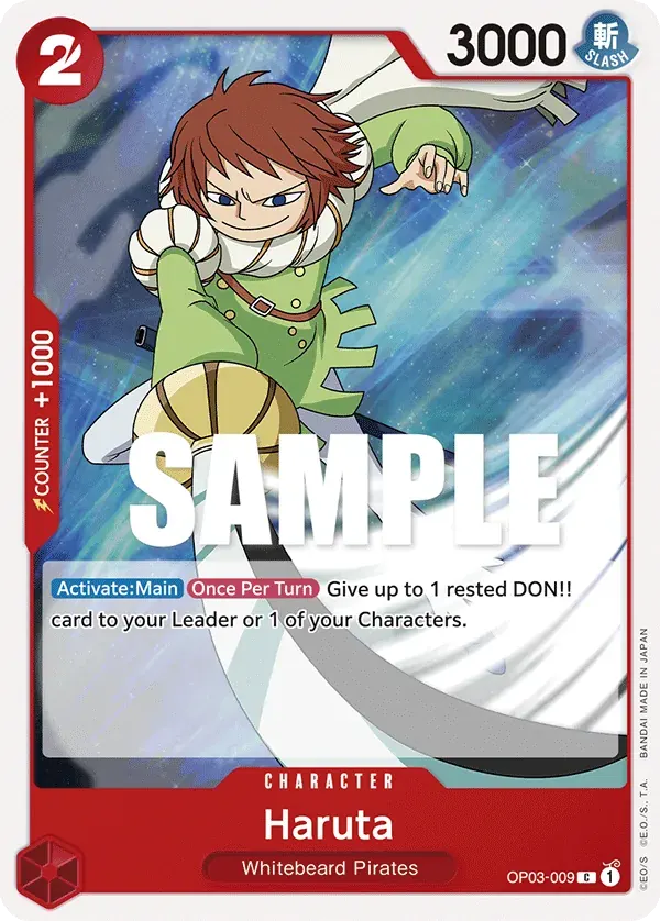 Haruta — carte One Piece TCG OP03-009 (Pillars of Strength)