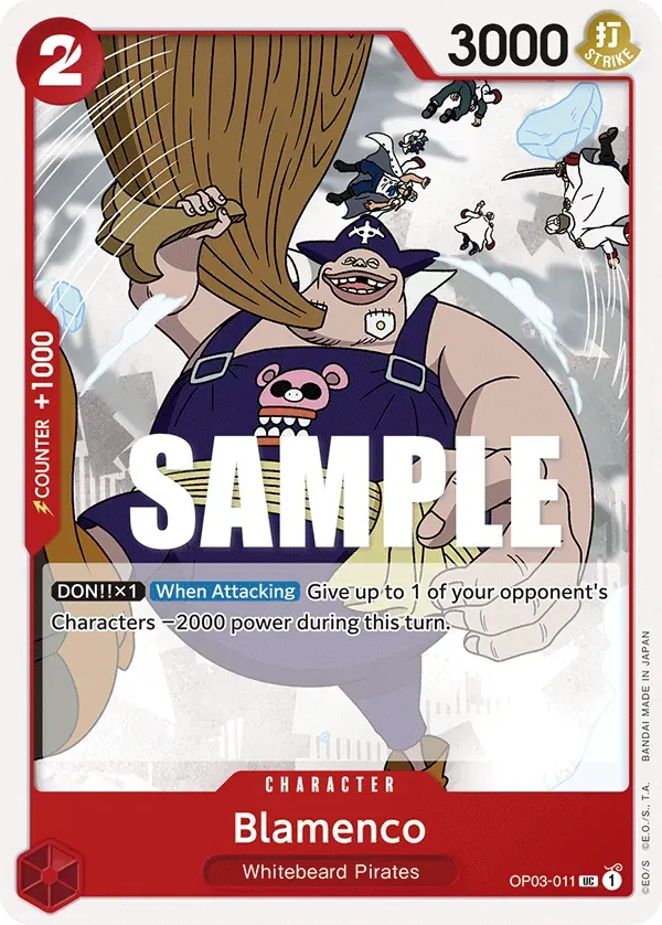 Blamenco — carte One Piece TCG OP03-011 (Pillars of Strength)