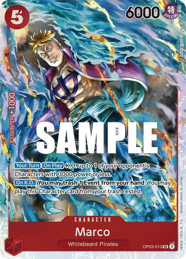 Marco — carte One Piece TCG OP03-013 (Pillars of Strength)