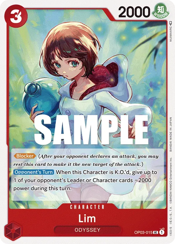 Lim — carte One Piece TCG OP03-015 (Pillars of Strength)