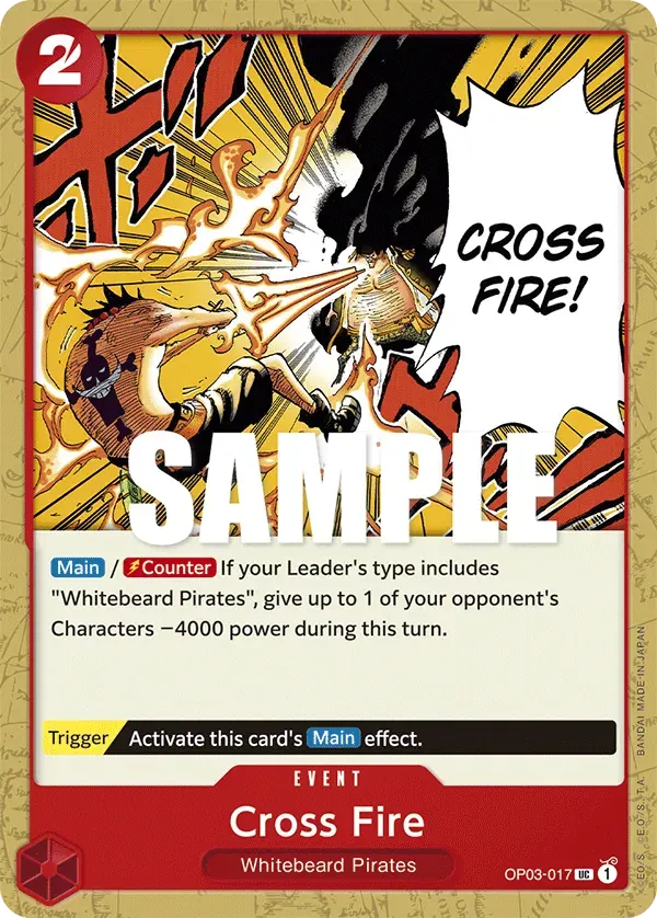 Cross Fire — carte One Piece TCG OP03-017 (Pillars of Strength)