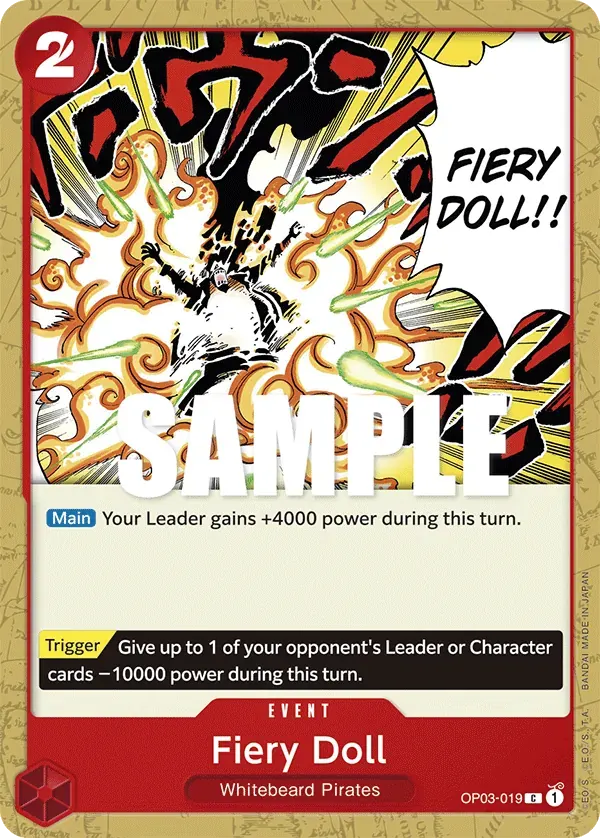 Fiery Doll — carte One Piece TCG OP03-019 (Pillars of Strength)