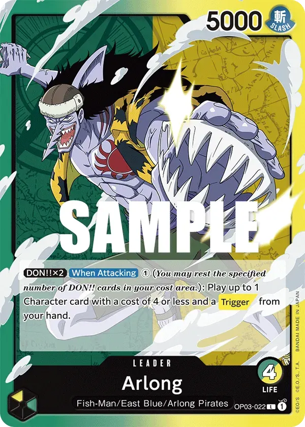 Arlong — carte One Piece TCG OP03-022 (Pillars of Strength)