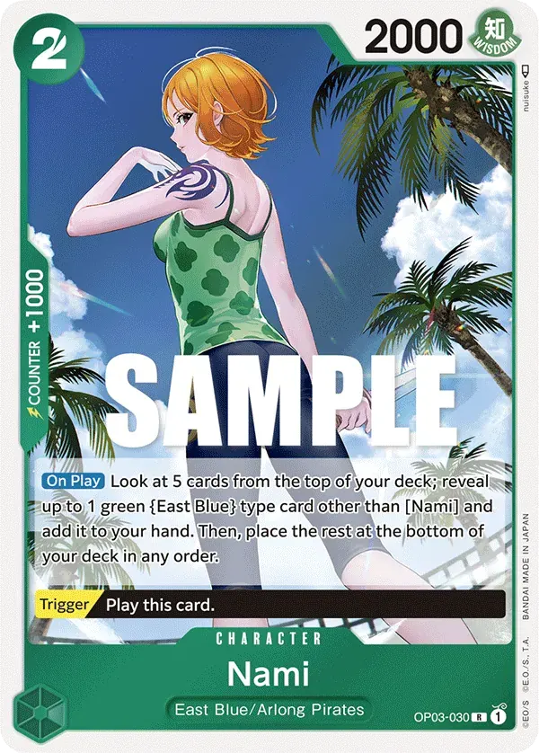 Nami — carte One Piece TCG OP03-030 (Pillars of Strength)