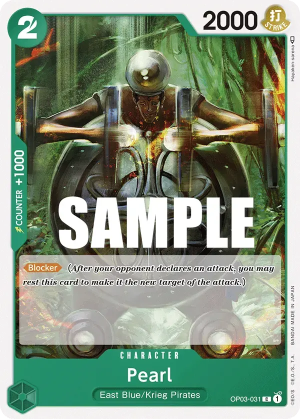 Pearl — carte One Piece TCG OP03-031 (Pillars of Strength)