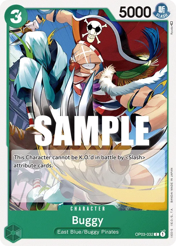 Buggy — carte One Piece TCG OP03-032 (Pillars of Strength)