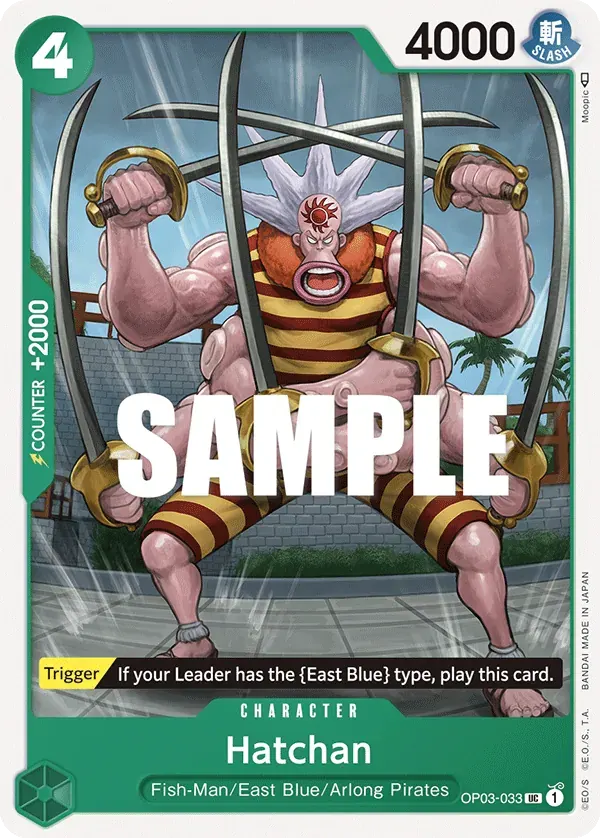 Hatchan — carte One Piece TCG OP03-033 (Pillars of Strength)