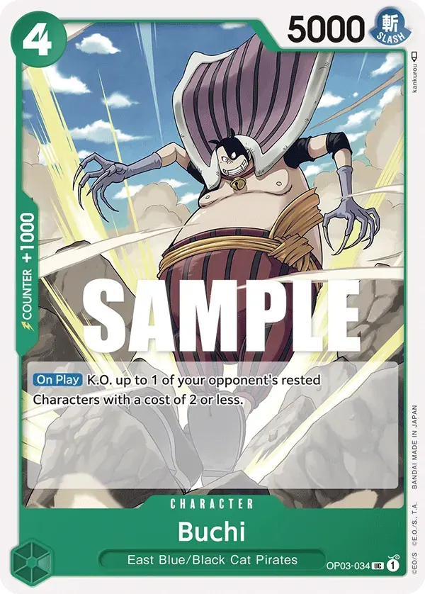 Buchi — carte One Piece TCG OP03-034 (Pillars of Strength)