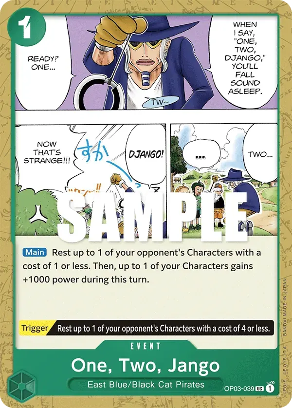 One, Two, Jango — carte One Piece TCG OP03-039 (Pillars of Strength)