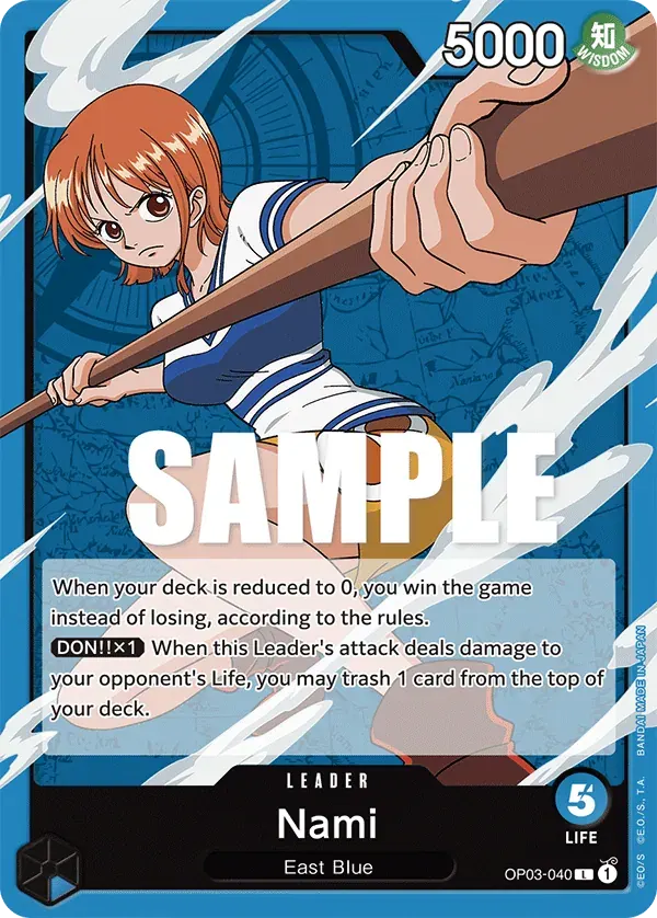 Nami — carte One Piece TCG OP03-040 (Pillars of Strength)