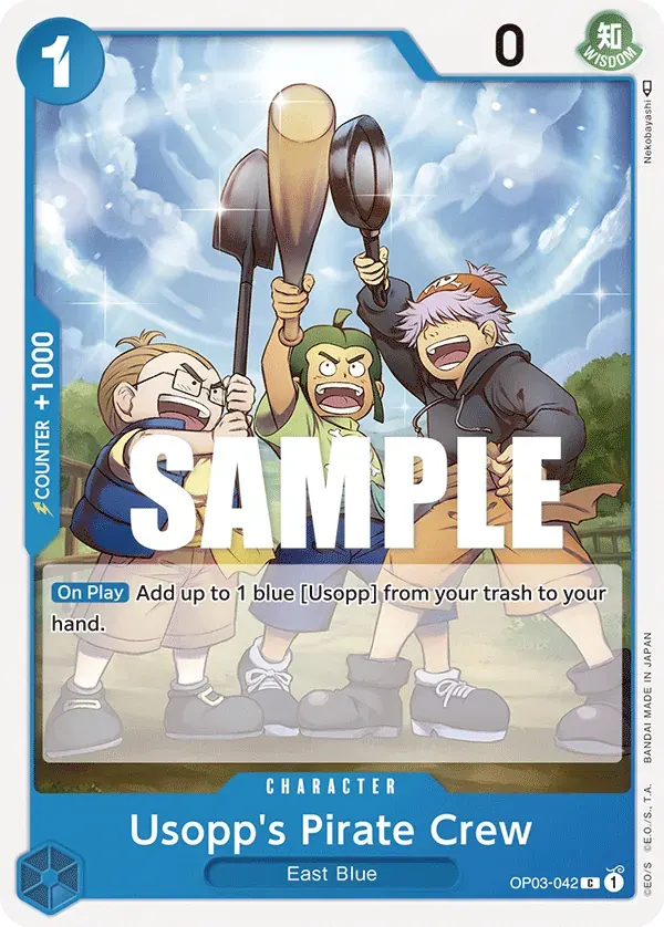 Usopp's Pirate Crew — carte One Piece TCG OP03-042 (Pillars of Strength)