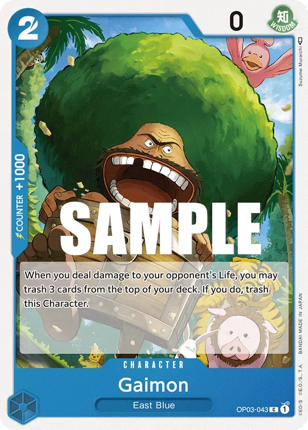 Gaimon — carte One Piece TCG OP03-043 (Pillars of Strength)