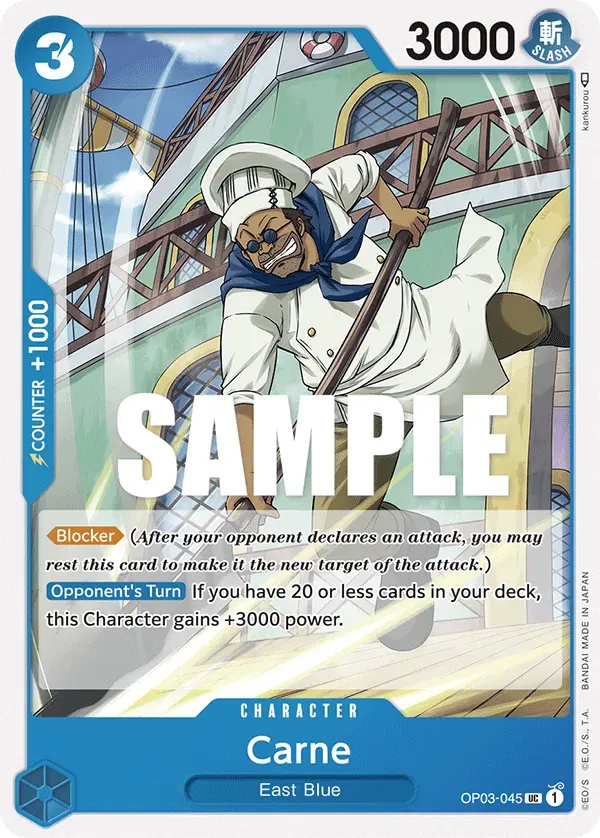 Carne — carte One Piece TCG OP03-045 (Pillars of Strength)