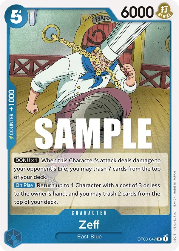 Zeff — carte One Piece TCG OP03-047 (Pillars of Strength)
