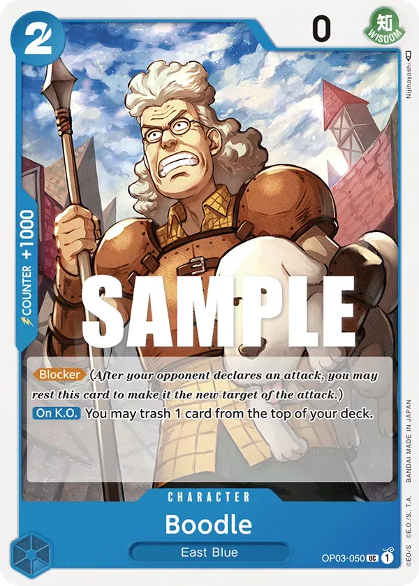 Boodle — carte One Piece TCG OP03-050 (Pillars of Strength)
