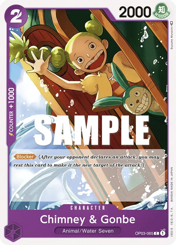 Chimney & Gonbe — carte One Piece TCG OP03-065 (Pillars of Strength)