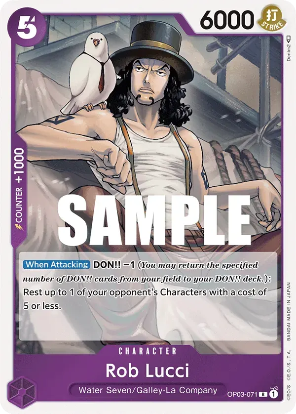 Rob Lucci — carte One Piece TCG OP03-071 (Pillars of Strength)