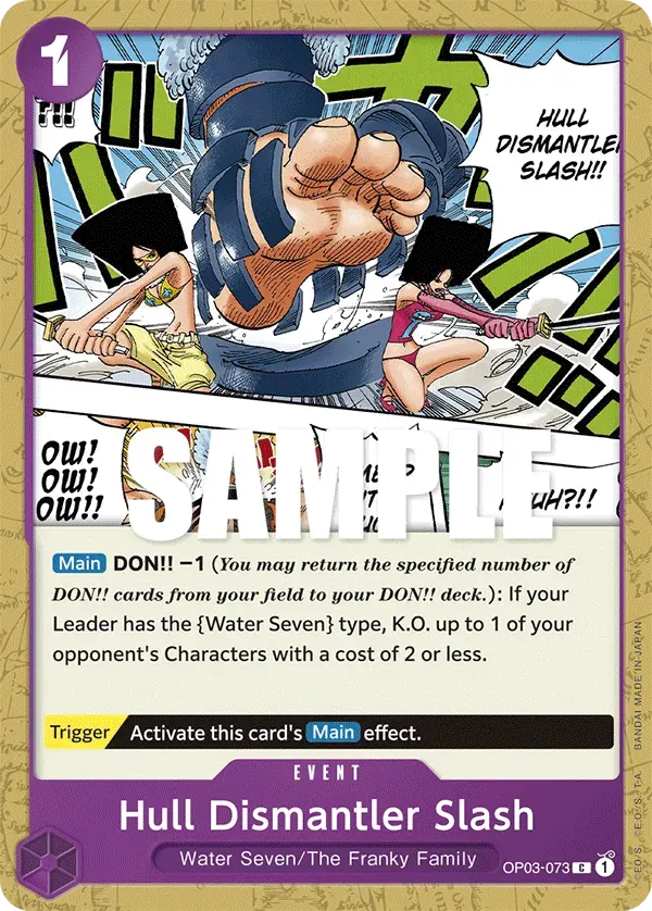 Hull Dismantler Slash — carte One Piece TCG OP03-073 (Pillars of Strength)