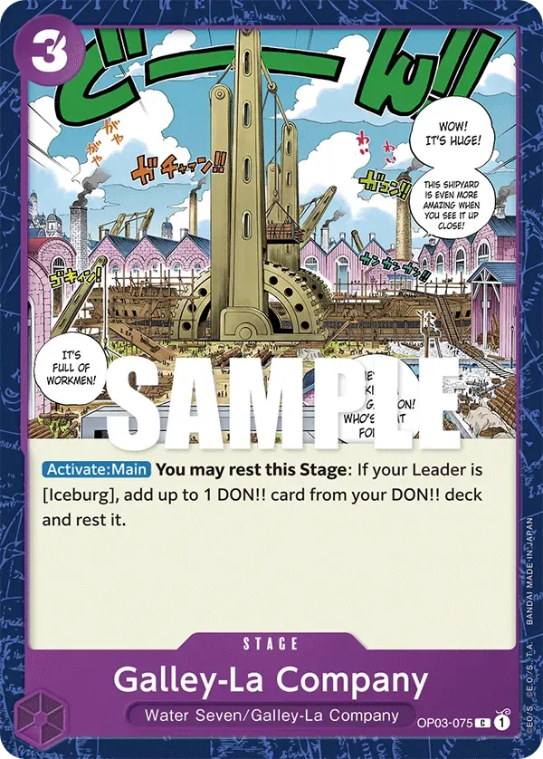 Galley-La Company — carte One Piece TCG OP03-075 (Pillars of Strength)