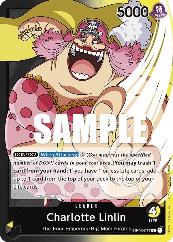 Charlotte Linlin — carte One Piece TCG OP03-077 (Pillars of Strength)