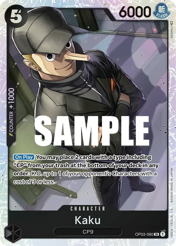 Kaku — carte One Piece TCG OP03-080 (Pillars of Strength)