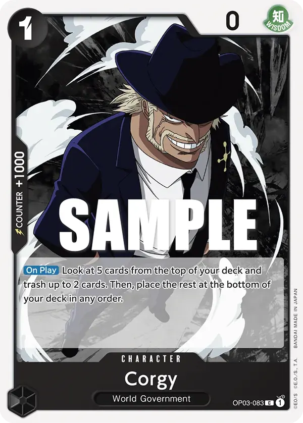 Corgy — carte One Piece TCG OP03-083 (Pillars of Strength)