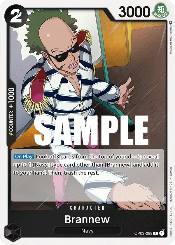 Brannew — carte One Piece TCG OP03-089 (Pillars of Strength)