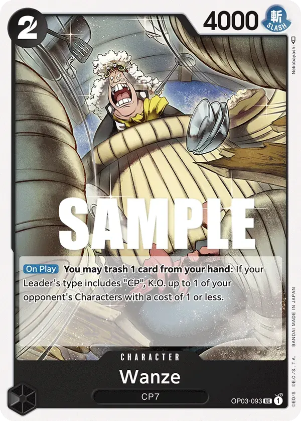Wanze — carte One Piece TCG OP03-093 (Pillars of Strength)