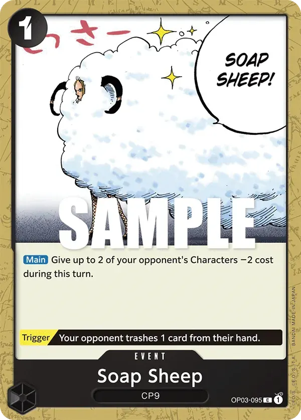Soap Sheep — carte One Piece TCG OP03-095 (Pillars of Strength)