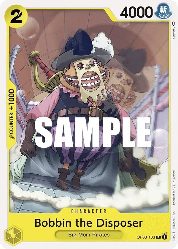 Bobbin the Disposer — carte One Piece TCG OP03-103 (Pillars of Strength)