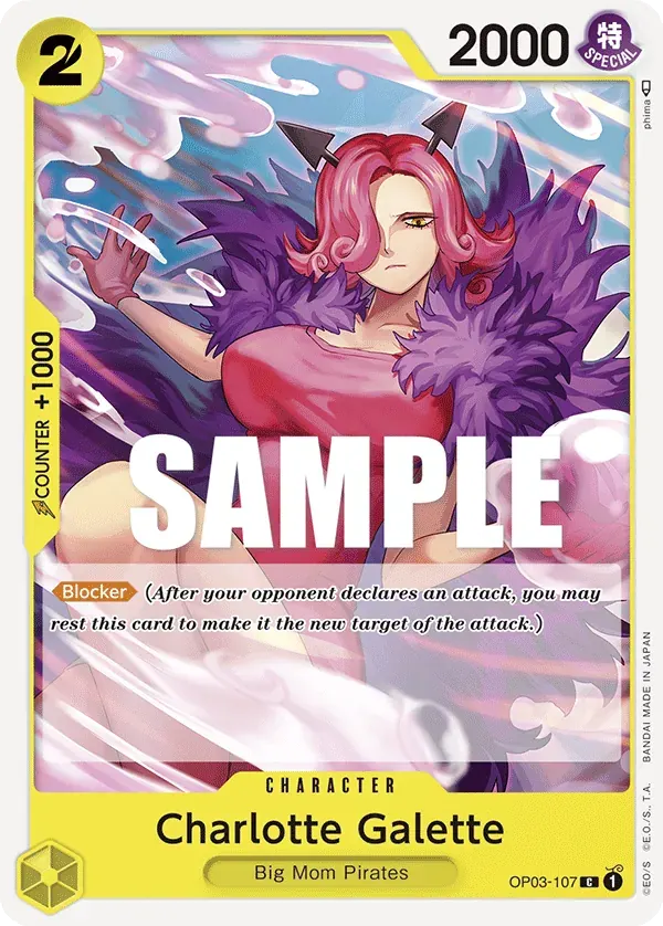 Charlotte Galette — carte One Piece TCG OP03-107 (Pillars of Strength)