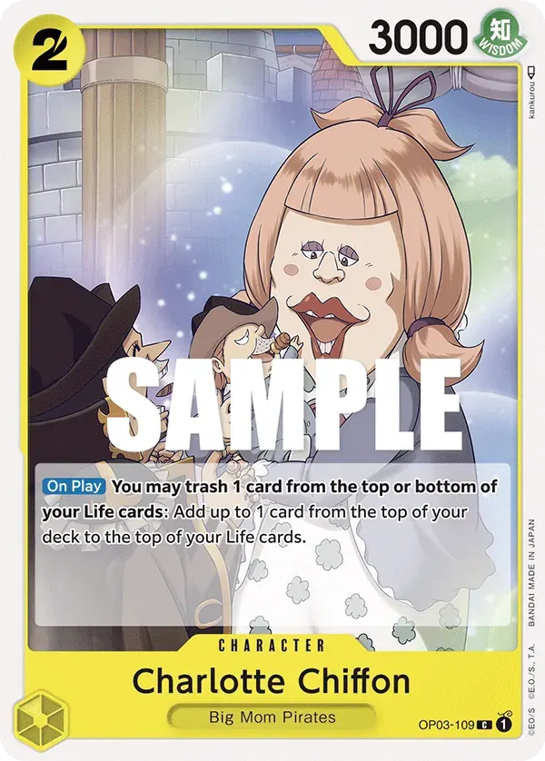 Charlotte Chiffon — carte One Piece TCG OP03-109 (Pillars of Strength)