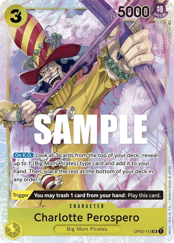 Charlotte Perospero — carte One Piece TCG OP03-113 (Pillars of Strength)
