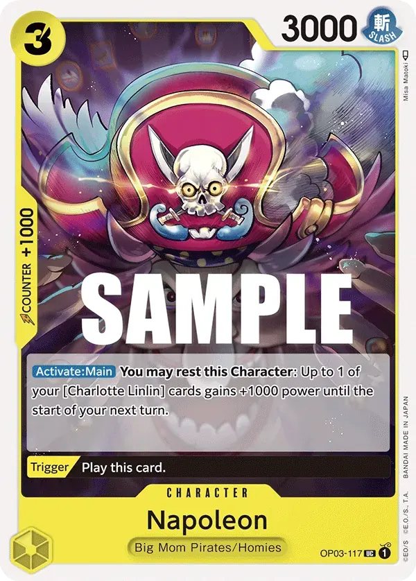 Napoleon — carte One Piece TCG OP03-117 (Pillars of Strength)