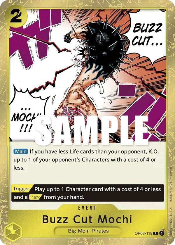 Buzz Cut Mochi — carte One Piece TCG OP03-119 (Pillars of Strength)