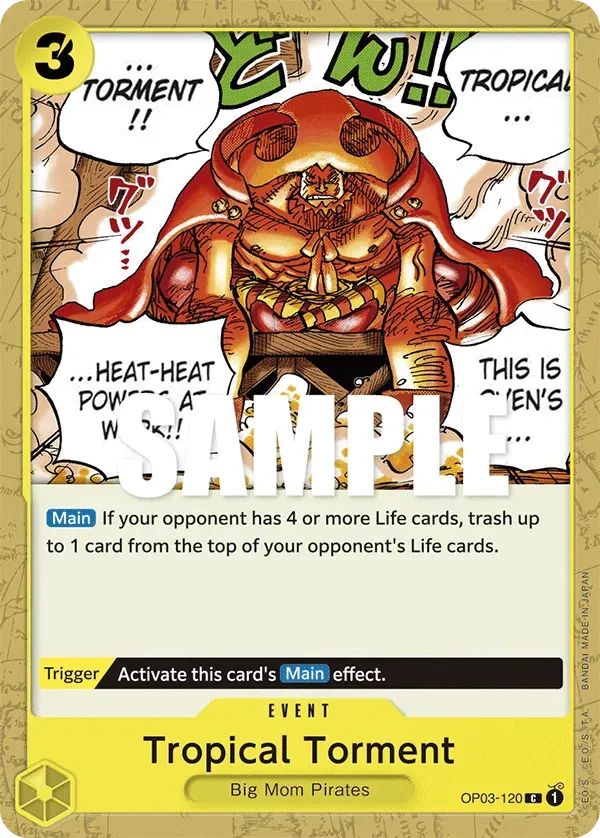 Tropical Torment — carte One Piece TCG OP03-120 (Pillars of Strength)