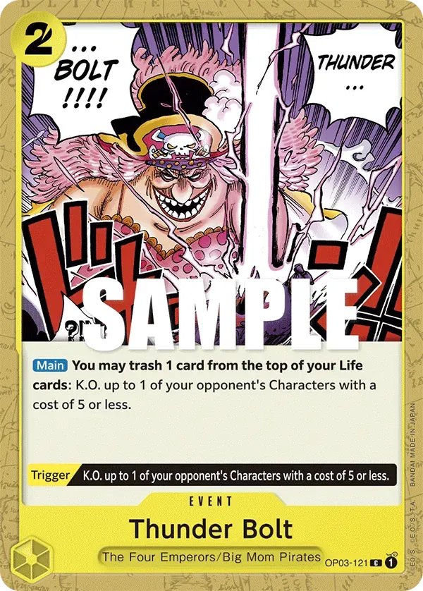 Thunder Bolt — carte One Piece TCG OP03-121 (Pillars of Strength)